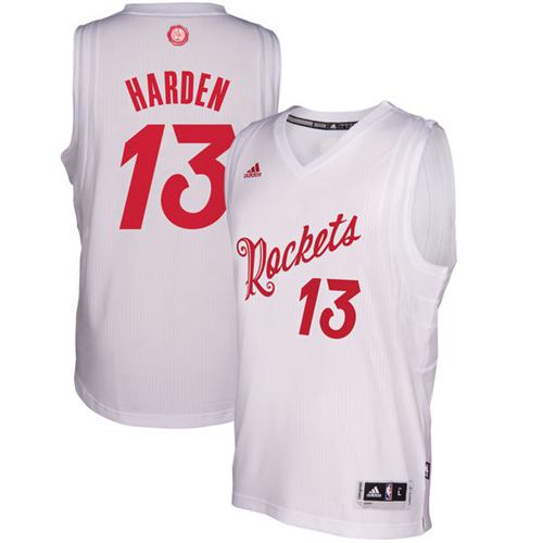 Rockets #13 James Harden White 2016-2017 Christmas Day Stitched NBA Jersey