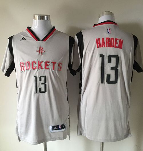 Rockets #13 James Harden Gray Alternate Stitched NBA Jersey