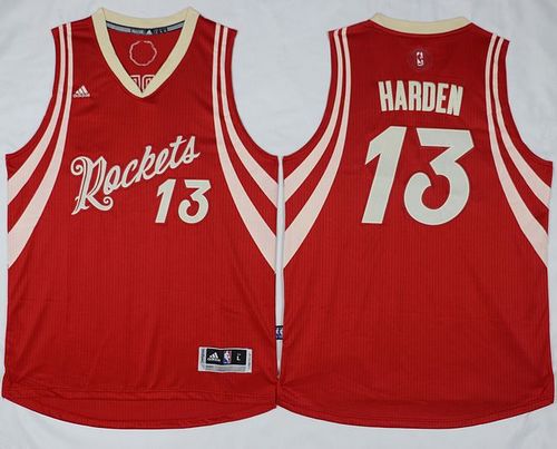 Rockets #13 James Harden Red 2015-2016 Christmas Day Stitched NBA Jersey