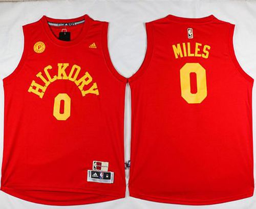 Pacers #0 C.J. Miles Red Hardwood Classics Stitched NBA Jersey