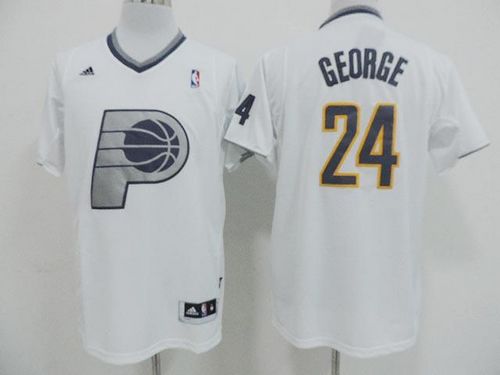 Pacers #24 Paul George White 2013 Christmas Day Swingman Stitched NBA Jersey