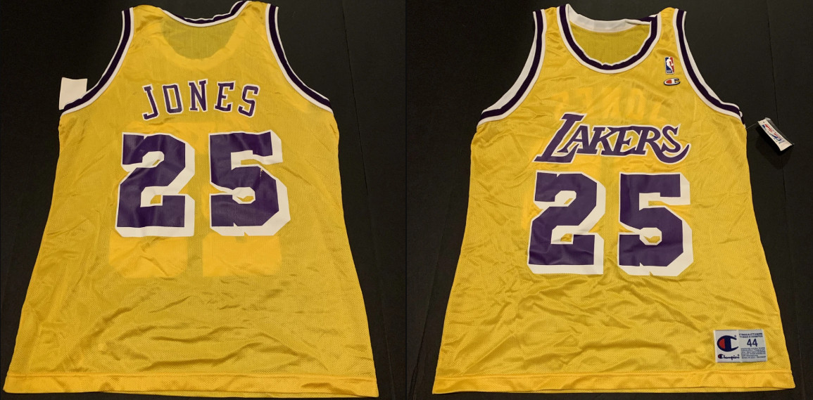 Lakers #25 Eddie Jones Stitched Gold NBA Jersey