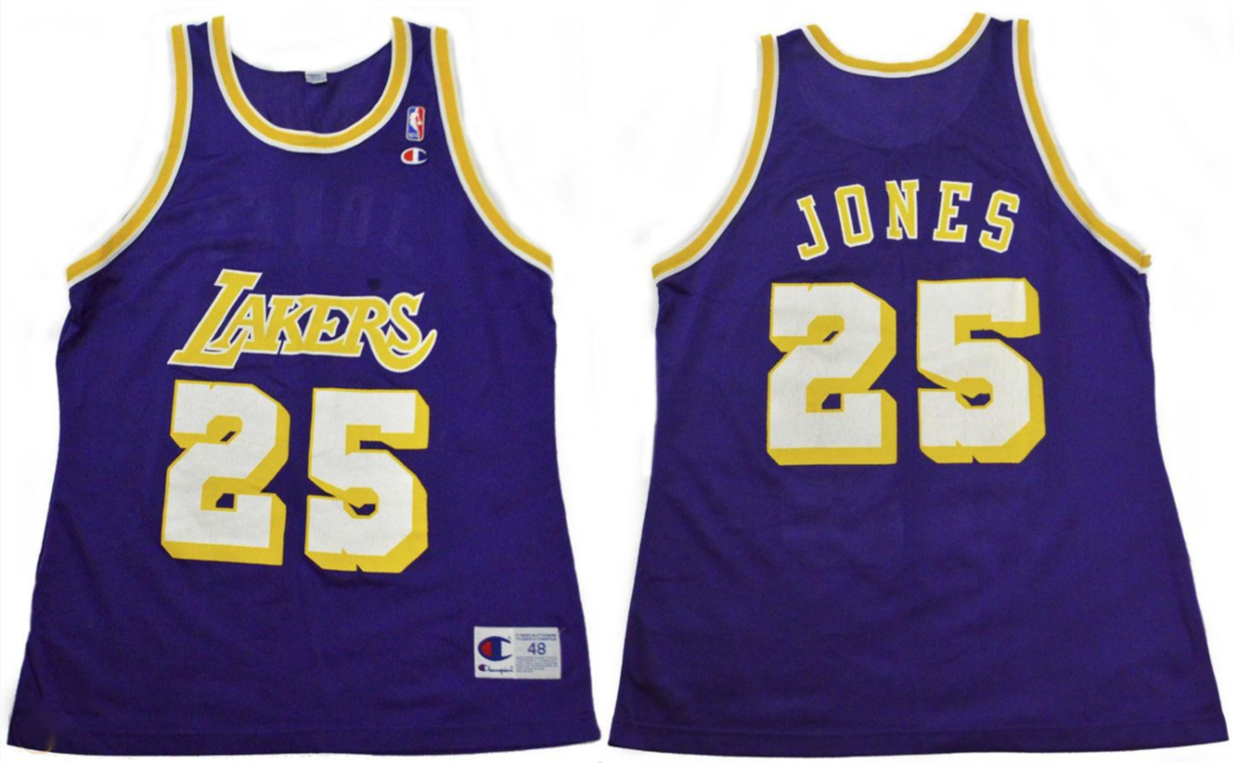 Lakers #25 Eddie Jones Stitched Purple NBA Jersey