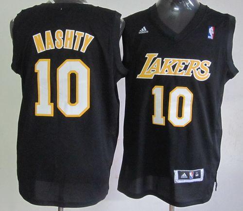 Lakers #10 Steve Nash Black Nashty Stitched NBA Jersey