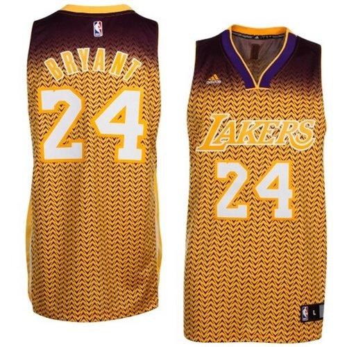 Lakers #24 Kobe Bryant Gold Resonate Fashion Swingman Stitched NBA Jersey