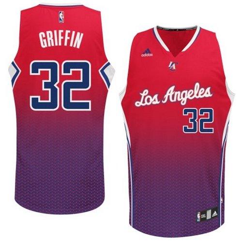 Clippers #32 Blake Griffin Red Resonate Fashion Swingman Stitched NBA Jersey