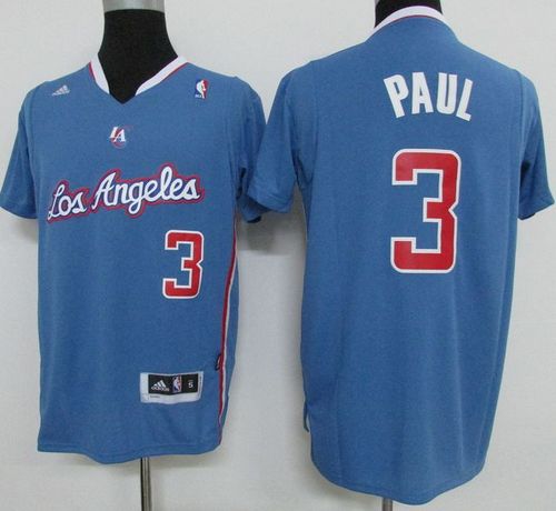 Clippers #3 Chris Paul Light Blue Pride Swingman Stitched NBA Jersey