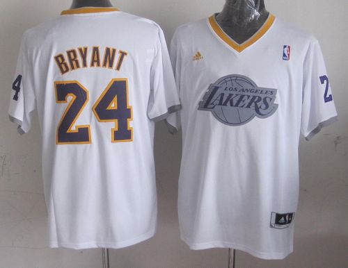 Lakers #24 Kobe Bryant White 2013 Christmas Day Swingman Stitched NBA Jersey