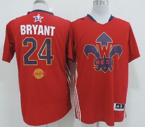 Lakers #24 Kobe Bryant Red 2014 All Star Stitched NBA Jersey
