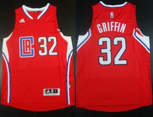 Clippers #32 Blake Griffin Stitched Red NBA Jersey