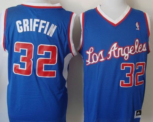 New Revolution 30 Clippers #32 Blake Griffin Blue Stitched NBA Jersey