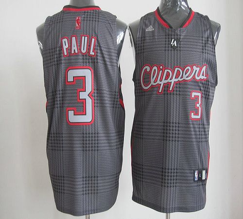 Clippers #3 Chris Paul Black Rhythm Fashion Stitched NBA Jersey