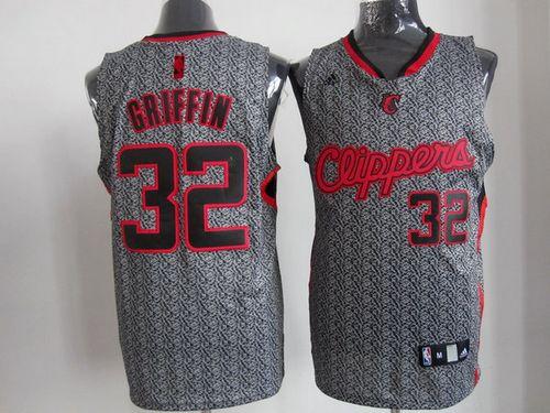 Clippers #32 Blake Griffin Grey Static Fashion Stitched NBA Jersey