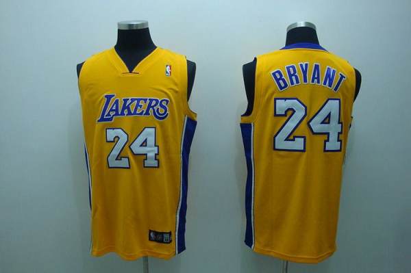 Lakers #24 Kobe Bryant Stitched Yellow NBA Jersey