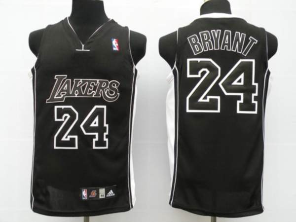 Lakers #24 Kobe Bryant Stitched Black Black Shadow NBA Jersey