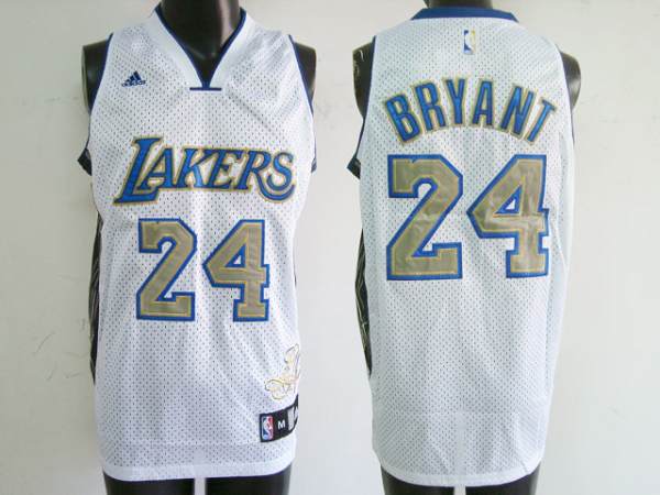 Lakers #24 Kobe Bryant Stitched White City Style NBA Jersey