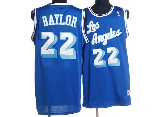 Mitchell and Ness Lakers #22 Elgin Baylor Stitched Blue Throwback NBA Jersey