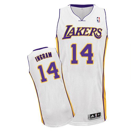Lakers #14 Brandon Ingram White Stitched NBA Jersey