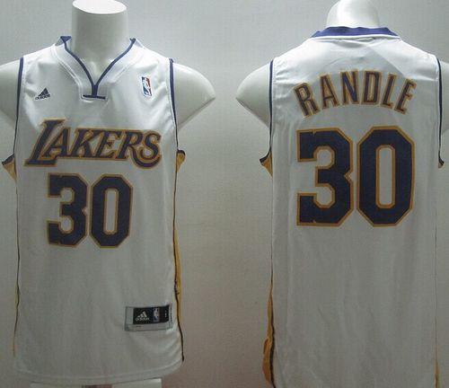 Revolution 30 Lakers #30 Julius Randle White Stitched NBA Jersey