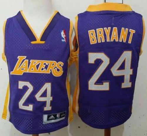 Toddler Lakers #24 Kobe Bryant Purple Stitched NBA Jersey