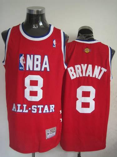 Mitchell And Ness Lakers #8 Kobe Bryant Red 2003 All Star Stitched NBA Jersey