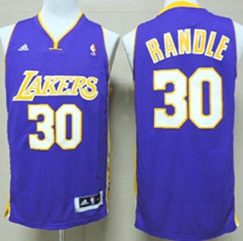 Revolution 30 Lakers #30 Julius Randle Purple Stitched NBA Jersey