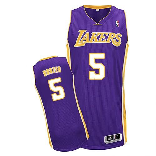 Revolution 30 Lakers #5 Carlos Boozer Purple Stitched NBA Jersey