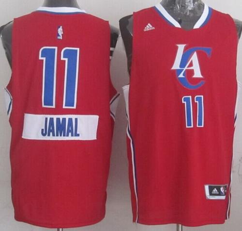 Clippers #11 Jamal Crawford Red 2014-15 Christmas Day Stitched NBA Jersey
