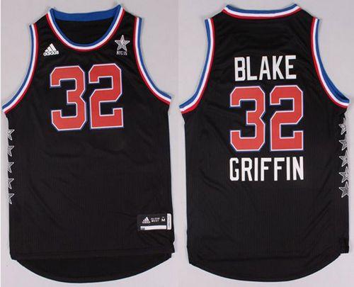 Clippers #32 Blake Griffin Black 2015 All Star Stitched NBA Jersey
