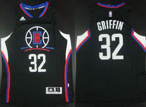 Clippers #32 Blake Griffin Black Alternate Stitched NBA Jersey