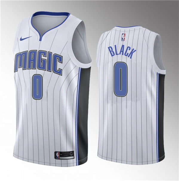 Men's Orlando Magic #0 Anthony Black White 2022/23 Association Edition Stitched Basketball Jersey