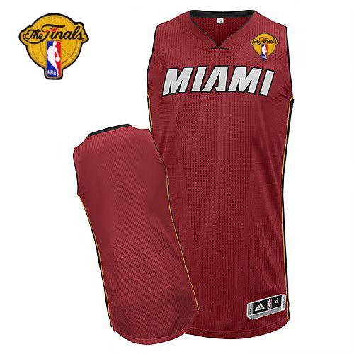 Revolution 30 Heat Blank Red Finals Patch Stitched NBA Jersey