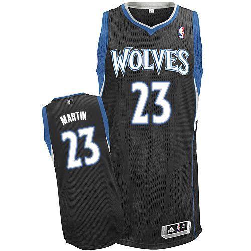 Revolution 30 Timberwolves #23 Kevin Martin Black Stitched NBA Jersey