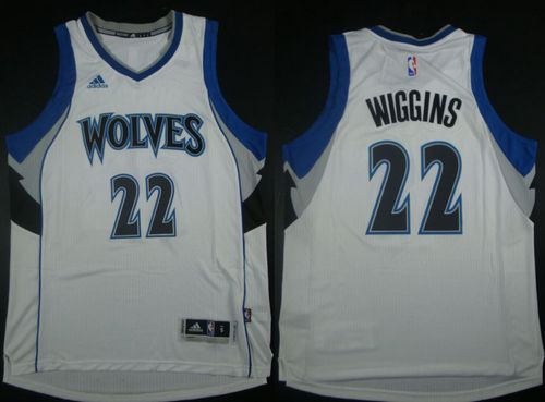 Revolution 30 Timberwolves #22 Andrew Wiggins White Stitched NBA Jersey