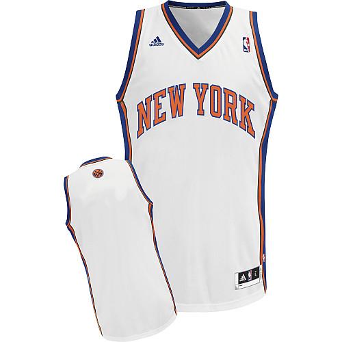 Revolution 30 Knicks Blank White Stitched NBA Jersey