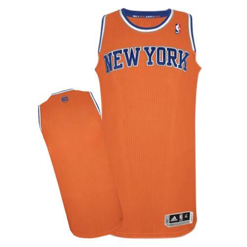 Revolution 30 Knicks Blank Orange Alternate Stitched NBA Jersey