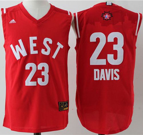 Pelicans #23 Anthony Davis Red 2016 All Star Stitched NBA Jersey