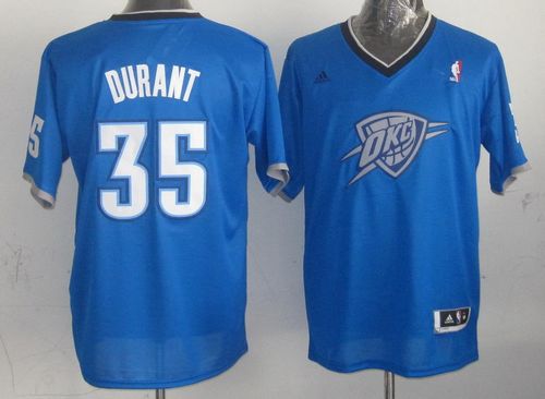 Thunder #35 Kevin Durant Blue 2013 Christmas Day Swingman Stitched NBA Jersey
