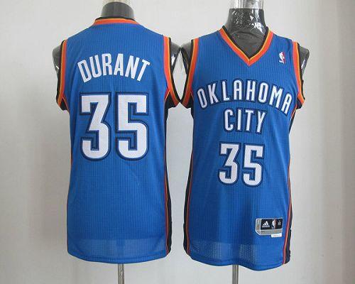 Thunder #35 Kevin Durant Blue Revolution 30 Stitched NBA Jersey