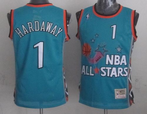 Mitchell And Ness Magic #1 Anfernee Hardaway Light Blue 1996 All Star Stitched NBA Jersey