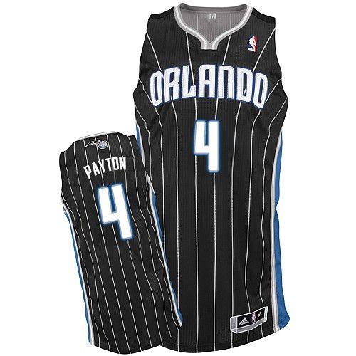 Magic #4 Elfrid Payton Black Revolution 30 Stitched NBA Jersey