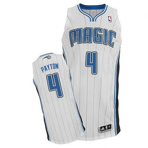 Magic #4 Elfrid Payton White Revolution 30 Stitched NBA Jersey