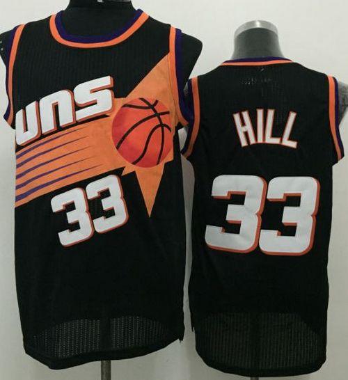 Suns #33 Grant Hill Black Throwback Stitched NBA Jersey