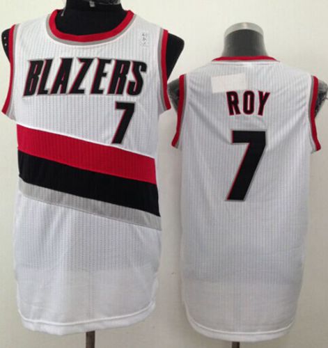 Revolution 30 Blazers #7 Brandon Roy White Stitched NBA Jersey