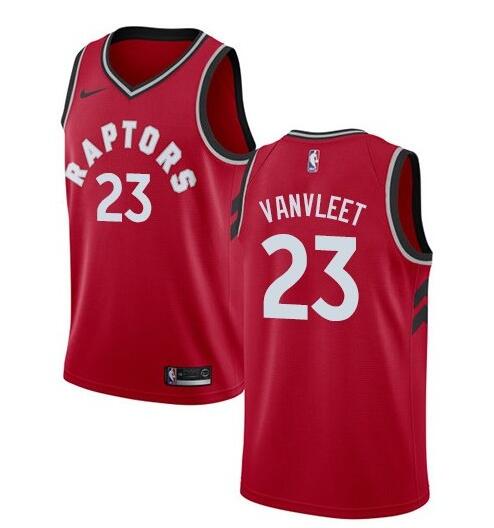 Men's Toronto Raptors #23 Fred Vanvleet Red Stitched NBA Jersey
