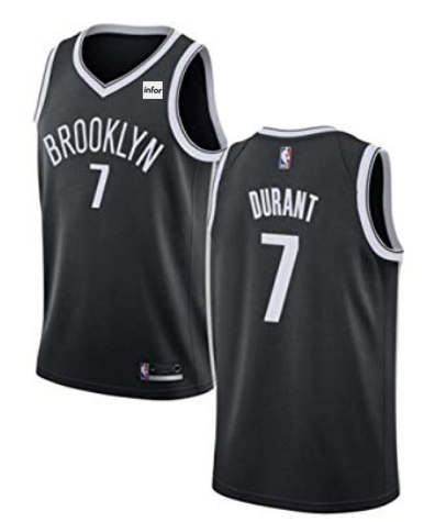 Men's Nets #7 Kevin Durant Black Stitched NBA Jersey