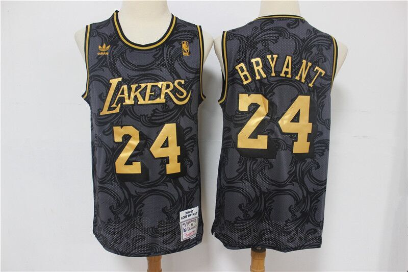 Men's Los Angeles Lakers #24 Kobe Bryant Black Stitched NBA Jersey