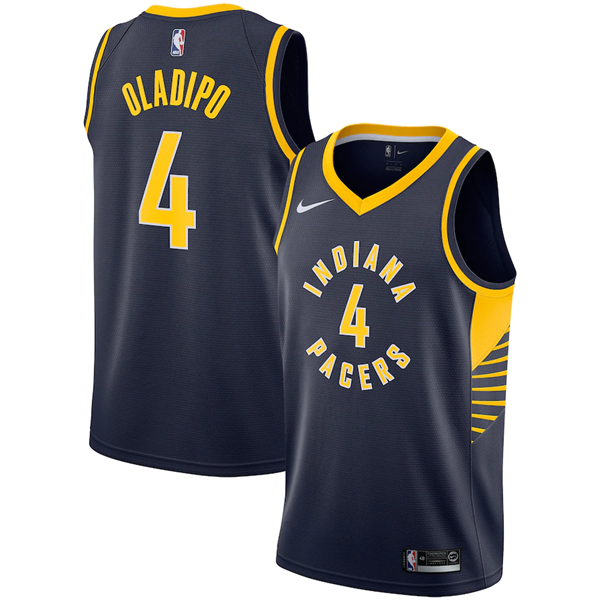 Men's Indiana Pacers #4 Victor Oladipo Navy Stitched Jersey