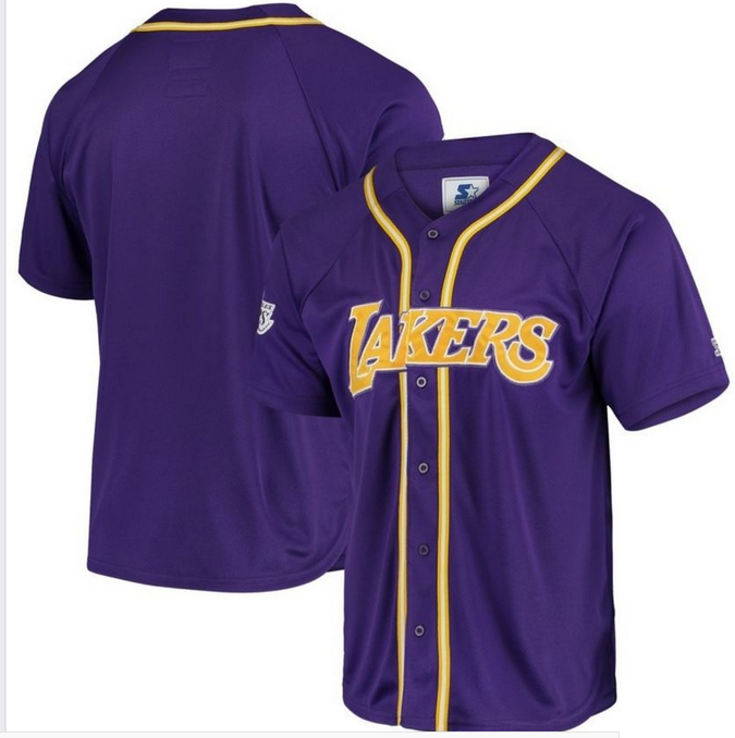 Men's Los Angeles Lakers Purple Stitched NBA Jersey