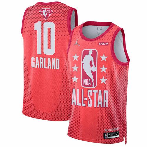 Men's 2022 All-Star #10 Darius Garland Maroon Stitched Basketball Jersey